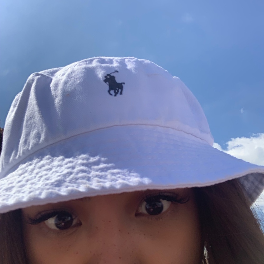 White polo bucket hat